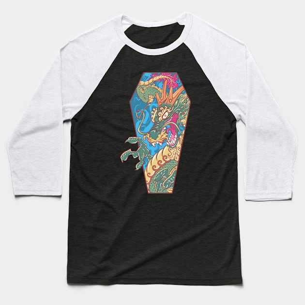 Dragon Baseball T-Shirt by bayooart